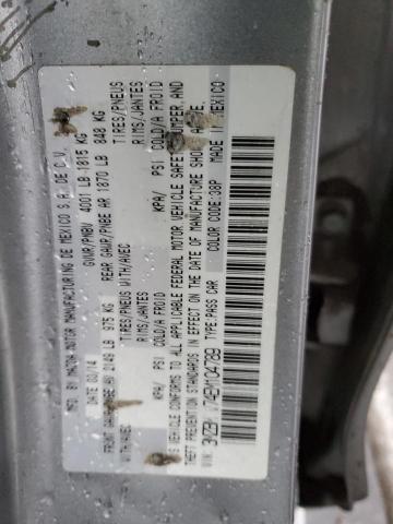 3MZBM1V74EM104789 - 2014 MAZDA 3 TOURING SILVER photo 12