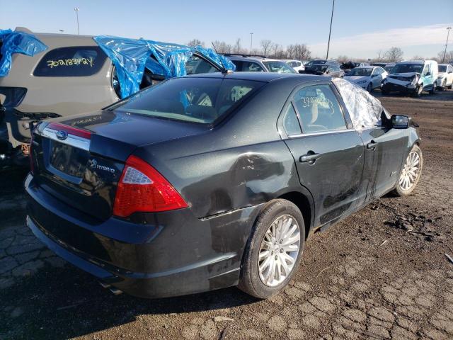 3FADP0L30AR305489 - 2010 FORD FUSION HYBRID BLACK photo 3