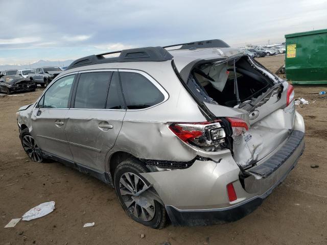 4S4BSELC0F3347806 - 2015 SUBARU OUTBACK 3.6R LIMITED SILVER photo 2