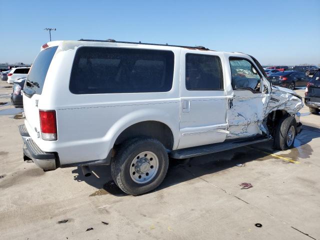 1FMSU41FXYED60023 - 2000 FORD EXCURSION XLT WHITE photo 3