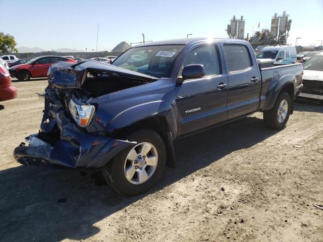 5TEMU52N68Z494873 - 2008 TOYOTA TACOMA DOUBLE CAB LONG BED BLUE photo 1