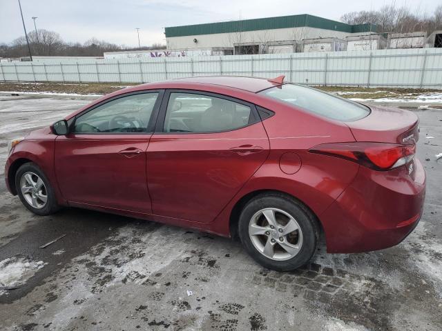 5NPDH4AE8EH544123 - 2014 HYUNDAI ELANTRA SE BURGUNDY photo 2