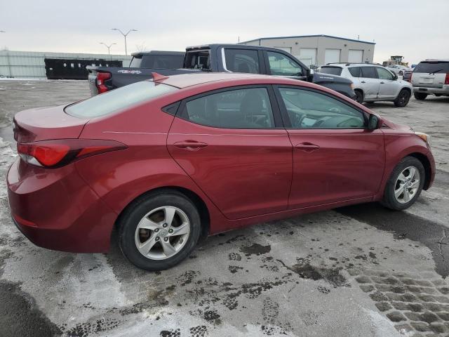 5NPDH4AE8EH544123 - 2014 HYUNDAI ELANTRA SE BURGUNDY photo 3