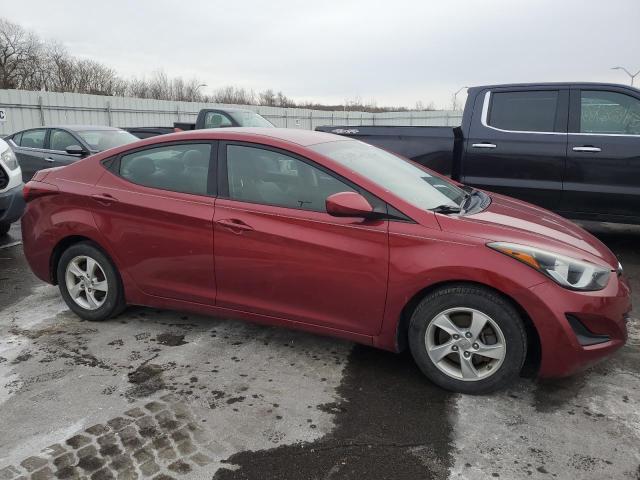 5NPDH4AE8EH544123 - 2014 HYUNDAI ELANTRA SE BURGUNDY photo 4