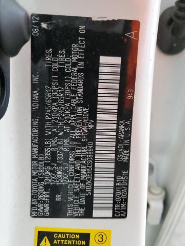 5TDZK3EH5CS088840 - 2012 TOYOTA HIGHLANDER BASE أبيض صورة 13