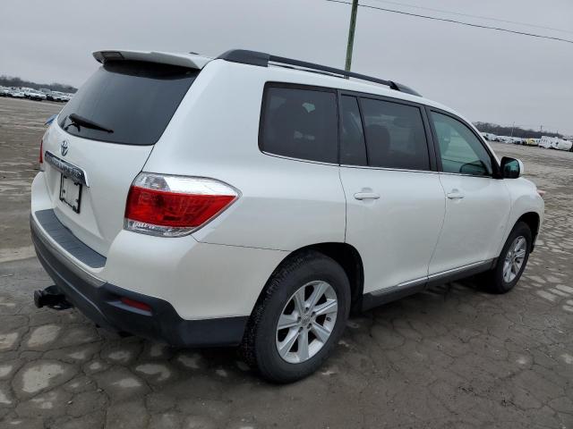 5TDZK3EH5CS088840 - 2012 TOYOTA HIGHLANDER BASE أبيض صورة 3