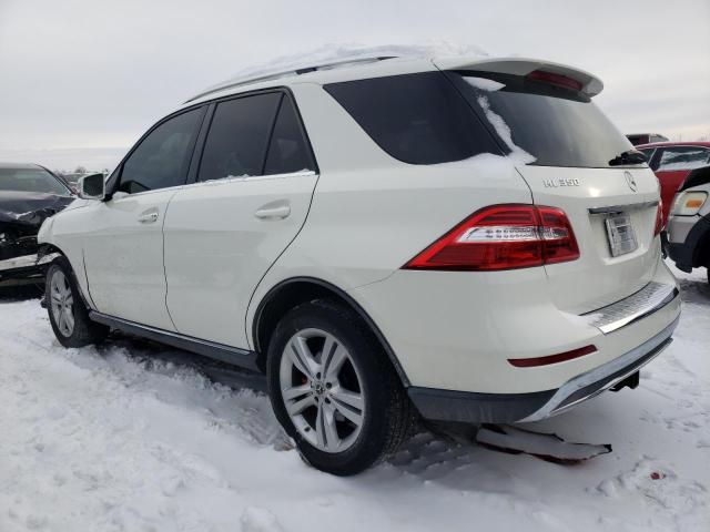 4JGDA5HB5DA133589 - 2013 MERCEDES-BENZ ML 350 4MATIC WHITE photo 2