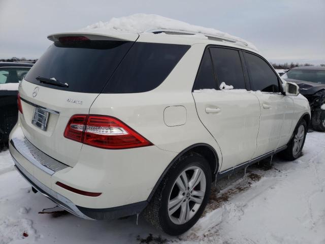 4JGDA5HB5DA133589 - 2013 MERCEDES-BENZ ML 350 4MATIC WHITE photo 3