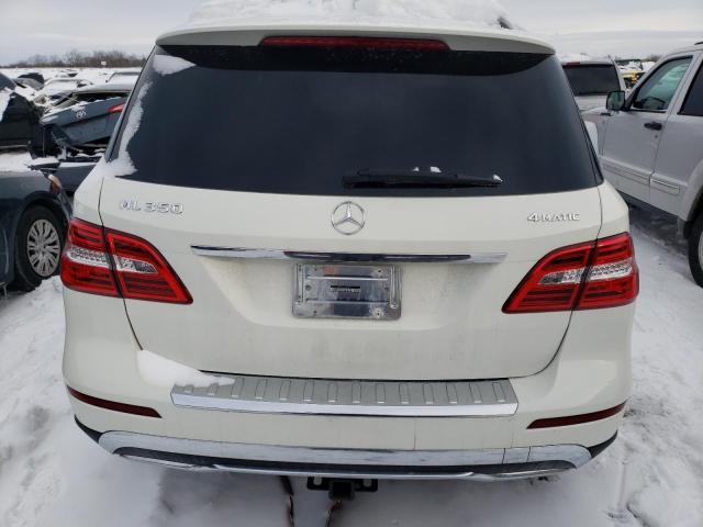 4JGDA5HB5DA133589 - 2013 MERCEDES-BENZ ML 350 4MATIC WHITE photo 6