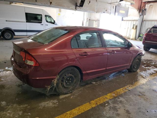 2HGFA16559H335801 - 2009 HONDA CIVIC LX RED photo 3