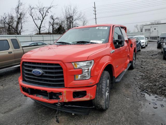 1FTEW1EP2HKD84931 - 2017 FORD F150 SUPERCREW RED photo 1