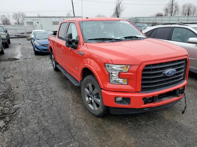 1FTEW1EP2HKD84931 - 2017 FORD F150 SUPERCREW RED photo 4