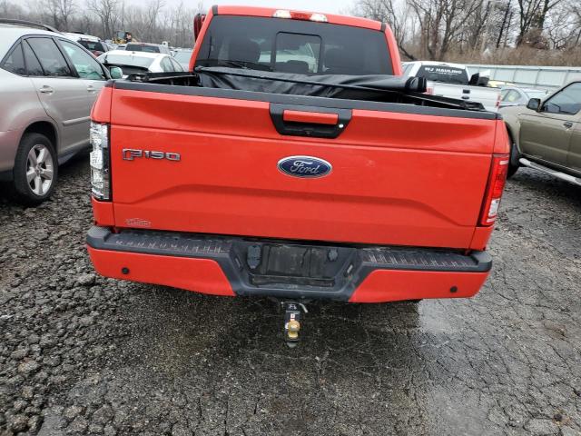 1FTEW1EP2HKD84931 - 2017 FORD F150 SUPERCREW RED photo 6