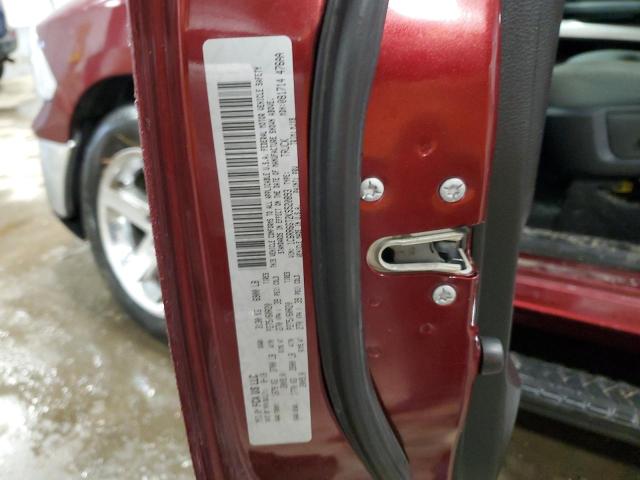 1C6RR6GT2KS520893 - 2019 RAM 1500 CLASS SLT BURGUNDY photo 12