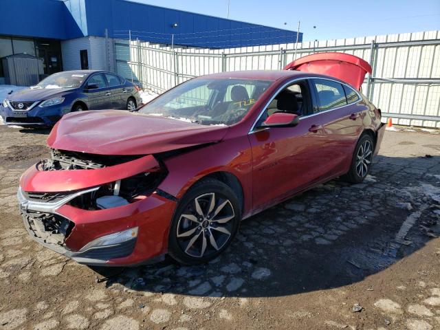 1G1ZG5ST4MF050273 - 2021 CHEVROLET MALIBU RS MAROON photo 1