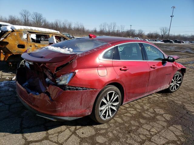 1G1ZG5ST4MF050273 - 2021 CHEVROLET MALIBU RS MAROON photo 3