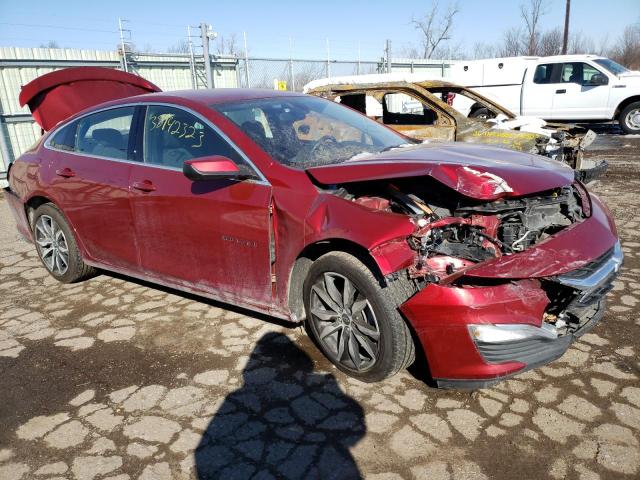 1G1ZG5ST4MF050273 - 2021 CHEVROLET MALIBU RS MAROON photo 4