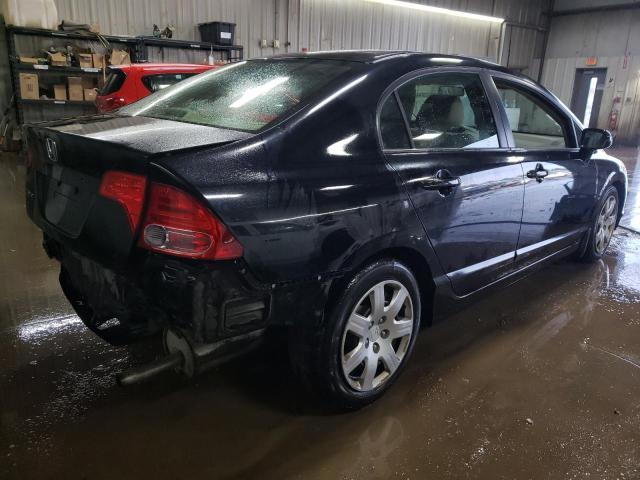 1HGFA16566L129157 - 2006 HONDA CIVIC LX BLACK photo 3