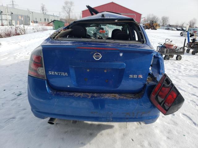 3N1BB61E38L700287 - 2008 NISSAN SENTRA SE-R BLUE photo 6