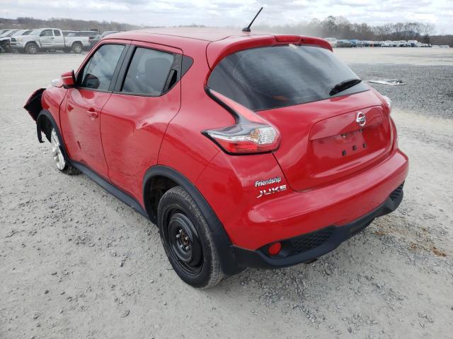 JN8AF5MV0FT565186 - 2015 NISSAN JUKE S RED photo 3