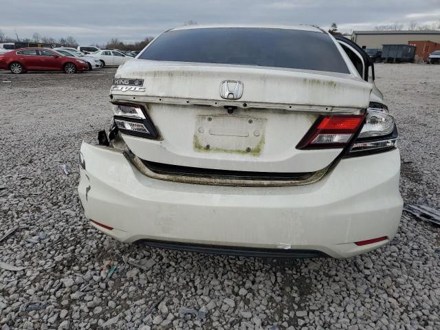 19XFB2F70FE041832 - 2015 HONDA CIVIC SE WHITE photo 6