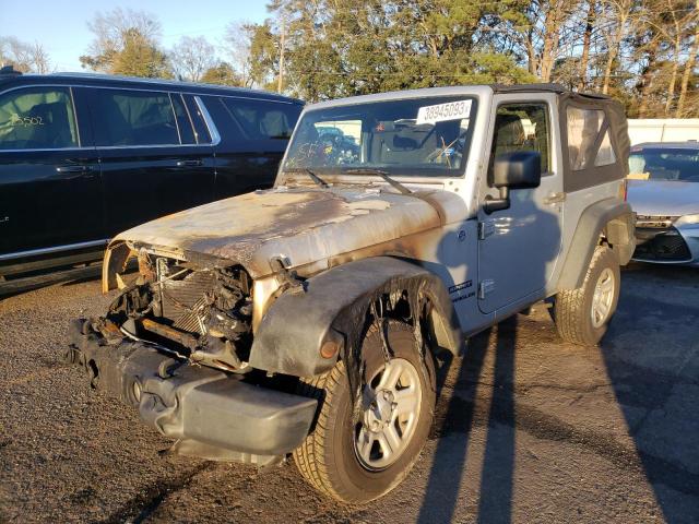 1C4AJWAG4CL243734 - 2012 JEEP WRANGLER SPORT SILVER photo 1