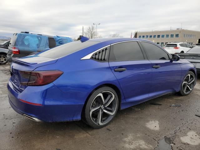 1HGCV1F33KA054638 - 2019 HONDA ACCORD SPORT BLUE photo 3