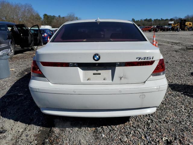 WBAGL63515DP74965 - 2005 BMW 745 I WHITE photo 6