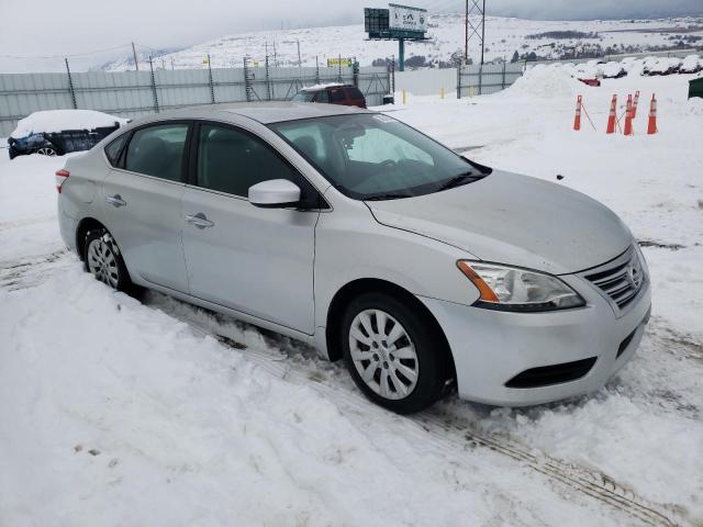 3N1AB7AP3FY370122 - 2015 NISSAN SENTRA S SILVER photo 4