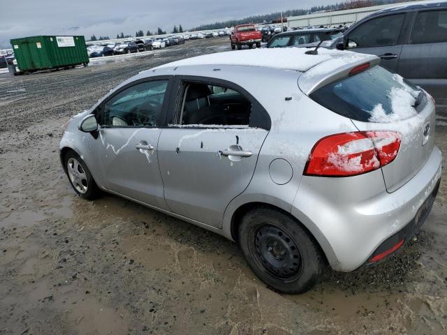 KNADM5A37C6026217 - 2012 KIA RIO LX SILVER photo 2