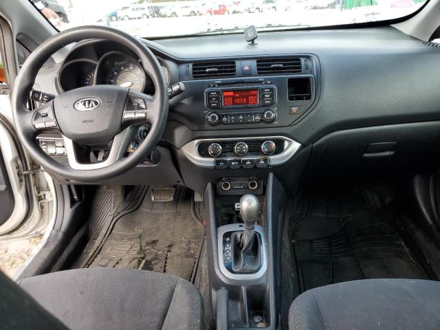 KNADM5A37C6026217 - 2012 KIA RIO LX SILVER photo 8