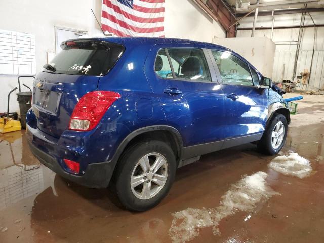 3GNCJNSB9HL208762 - 2017 CHEVROLET TRAX LS BLUE photo 3