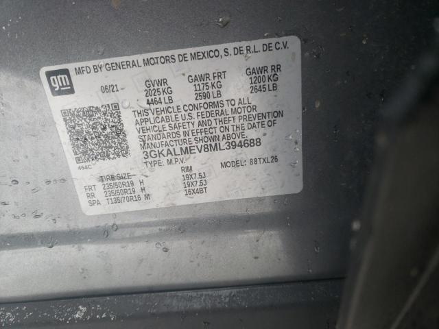 3GKALMEV8ML394688 - 2021 GMC TERRAIN SLE GRAY photo 12