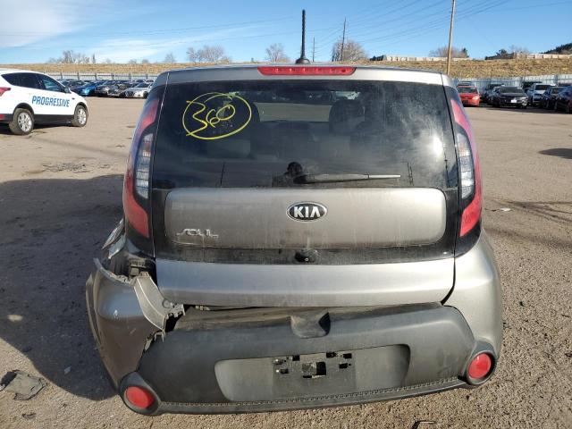 KNDJN2A23G7326295 - 2016 KIA SOUL GRAY photo 6