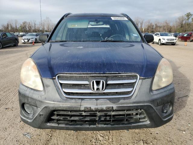 JHLRD68545C012868 - 2005 HONDA CR-V LX BLUE photo 5