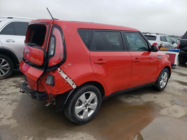 KNDJN2A27K7683262 - 2019 KIA SOUL RED photo 3