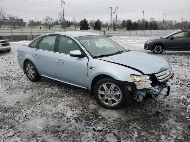 1FAHP24W98G137360 - 2008 FORD TAURUS SEL BLUE photo 4