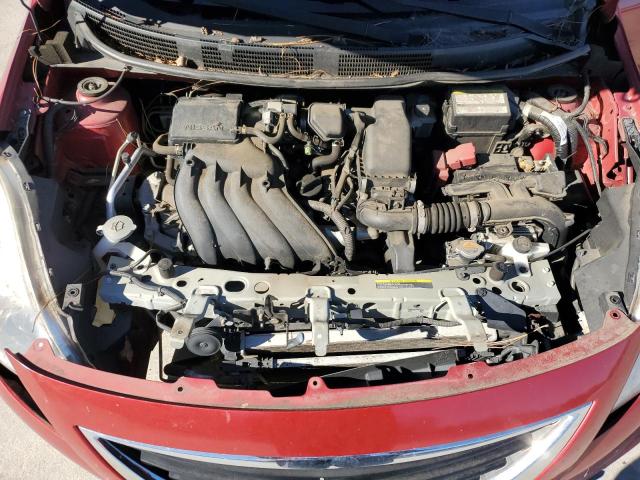 3N1CN7AP5EL805721 - 2014 NISSAN VERSA S BURGUNDY photo 11