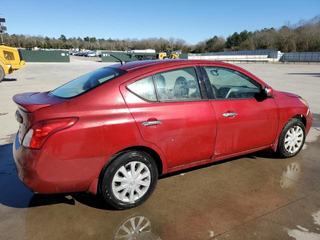 3N1CN7AP5EL805721 - 2014 NISSAN VERSA S BURGUNDY photo 3