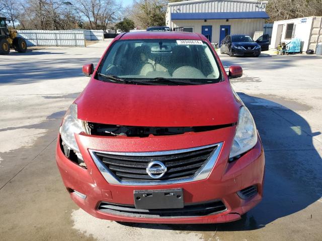 3N1CN7AP5EL805721 - 2014 NISSAN VERSA S BURGUNDY photo 5