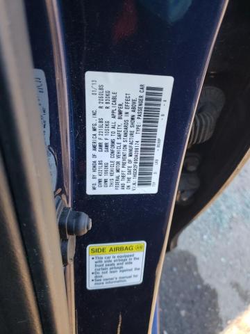 1HGCR2F89DA096174 - 2013 HONDA ACCORD EXL BLUE photo 13