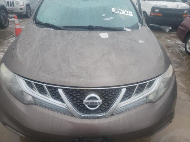 JN8AZ1MW6CW230985 - 2012 NISSAN MURANO S BROWN photo 11