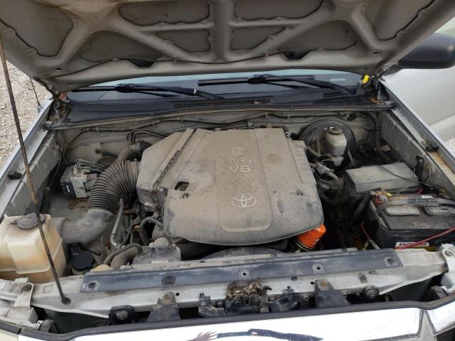 5TELU42N76Z251334 - 2006 TOYOTA TACOMA DOUBLE CAB 银色 照片 11