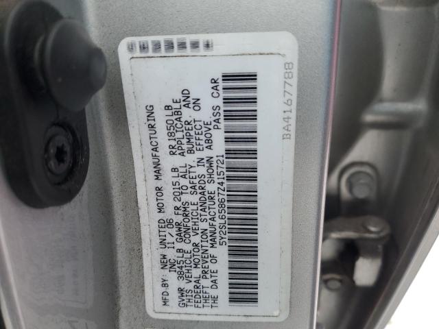 5Y2SL65867Z415721 - 2007 PONTIAC VIBE SILVER photo 12