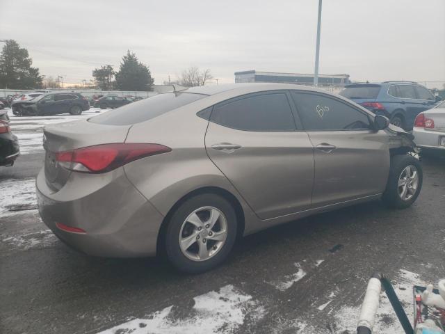 5NPDH4AE6EH511167 - 2014 HYUNDAI ELANTRA SE TAN photo 3