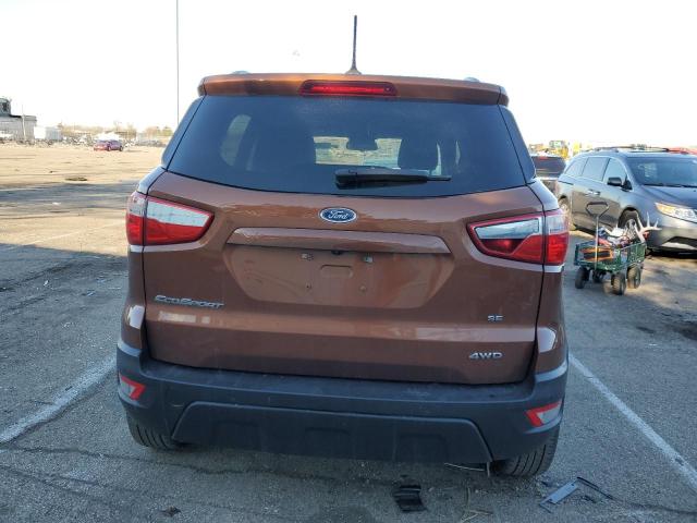 MAJ6S3GL2LC363267 - 2020 FORD ECOSPORT SE ORANGE photo 6