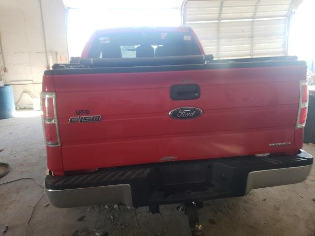 1FTFW1EF7BKD53158 - 2011 FORD F150 SUPERCREW RED photo 6