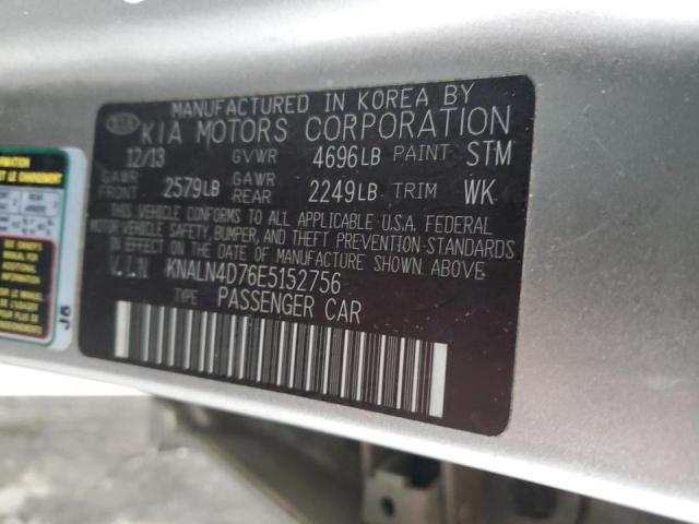 KNALN4D76E5152756 - 2014 KIA CADENZA PREMIUM SILVER photo 12