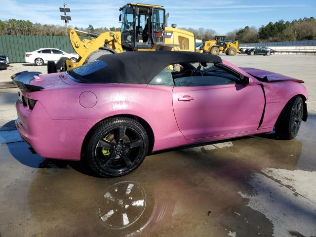 2G1FC3DD6B9200673 - 2011 CHEVROLET CAMARO LT PINK photo 3