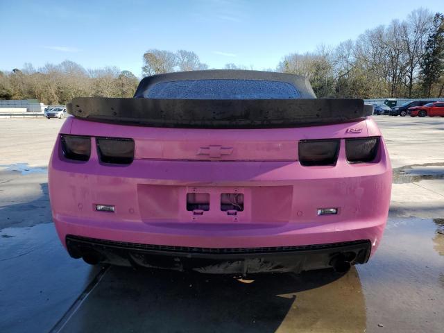 2G1FC3DD6B9200673 - 2011 CHEVROLET CAMARO LT PINK photo 6